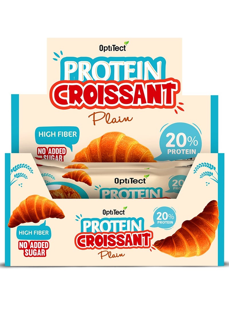 أوبتيتيكت كرواسون البروتين سادة علبة تحتوي على 10 قطع غني بالألياف، 20% بروتين - Image 2