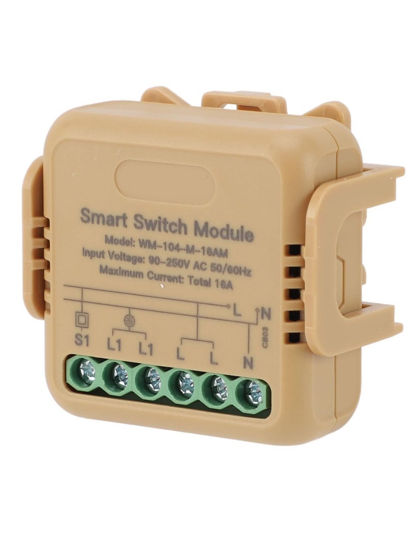 Generic - WiFi Smart Relay and Touch Wall Switch, Works with Google Assistant & Alexa, 2-Way Multi-Control, RF433 Remote, Timer Relay 2 Gang 10A, Smart Life/Tuya, No Hub Required (1PC) - Image 1