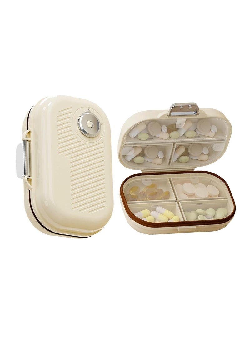 Excefore Travel Pill Organizer Box, 7 Days Moisture Proof Weekly Pill Case for Pocket Purse Daily Portable Medicine Vitamin Fish Oil Supplements Holder Container  - Image 1