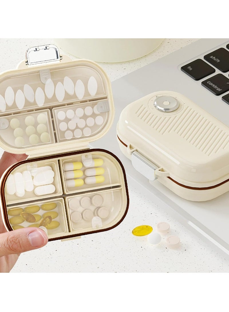 Excefore Travel Pill Organizer Box, 7 Days Moisture Proof Weekly Pill Case for Pocket Purse Daily Portable Medicine Vitamin Fish Oil Supplements Holder Container  - Image 2