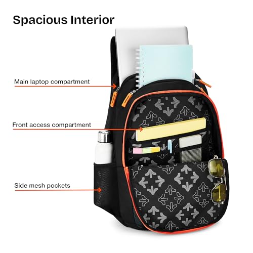 Nasher Miles Cricket Backpack for Men & Women | 3 Compartment/Casual/College Bag | Black, 45L - Image 4