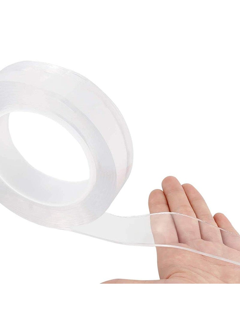 DIY Crafts DIY Crafts CT-DIY-HI-31384 Traceless Adhesive Tape, Double Sided Washable Resuable Removable Gel Nano Pad Mounting Tape, Strong Adhesive to  - Image 1
