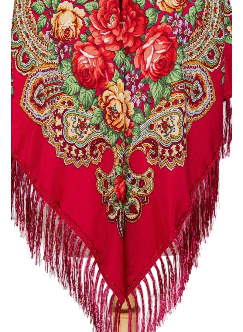 دىدانيالا شال نسائي قطن بشرّابات من أغافيا - Image 5