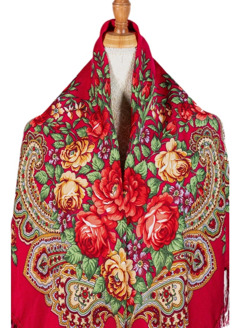 دىدانيالا شال نسائي قطن بشرّابات من أغافيا - Image 3