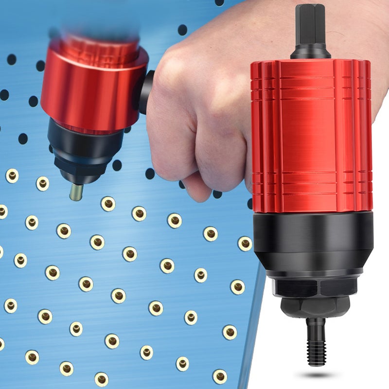 Detachable Manual Electric Rivet Nut Tool Conversion Accessories Hand Rivet Nut Tool Set Electric Pneumatic Rivet Machine Quick Conversion Tool Set with Storage Box - Image 5