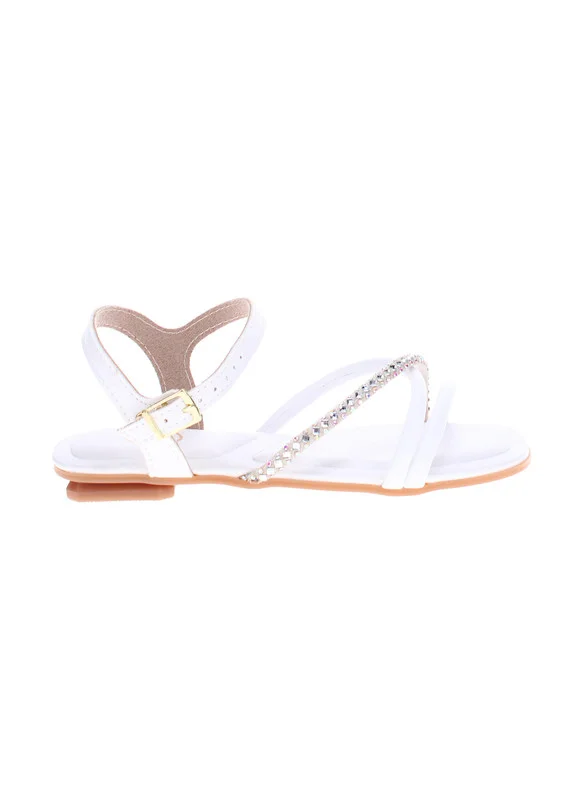 Molekinha Molekinha Junior Girls Sandals White | Made In Brazil