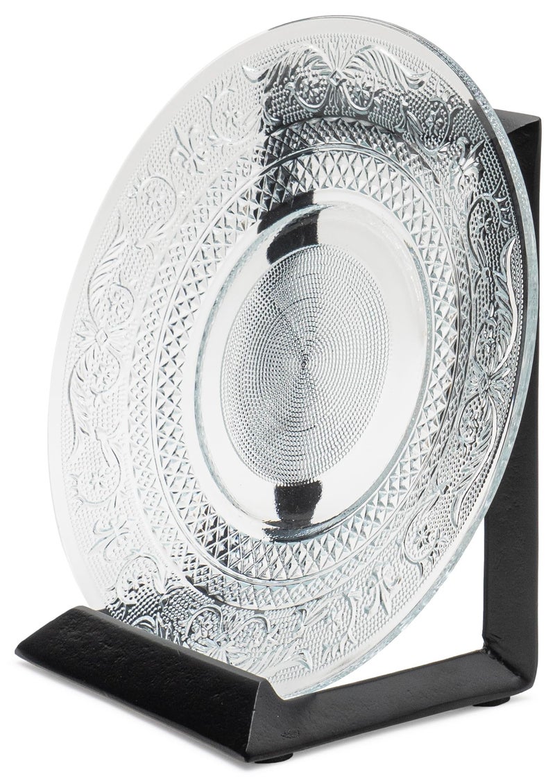 Red Co. 8â€ Decorative Metal Display Plate Stand and Art Holder Easel in Black Finish - Image 3
