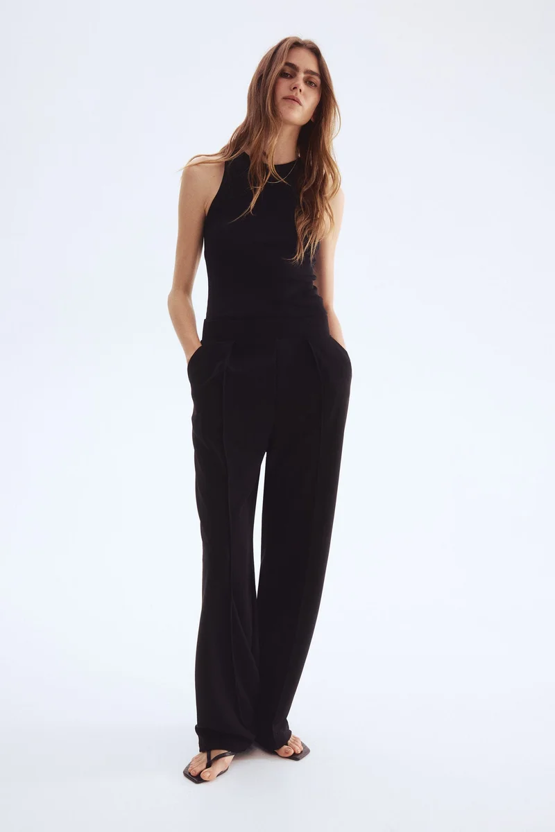 H&M High-waisted tailored trousers