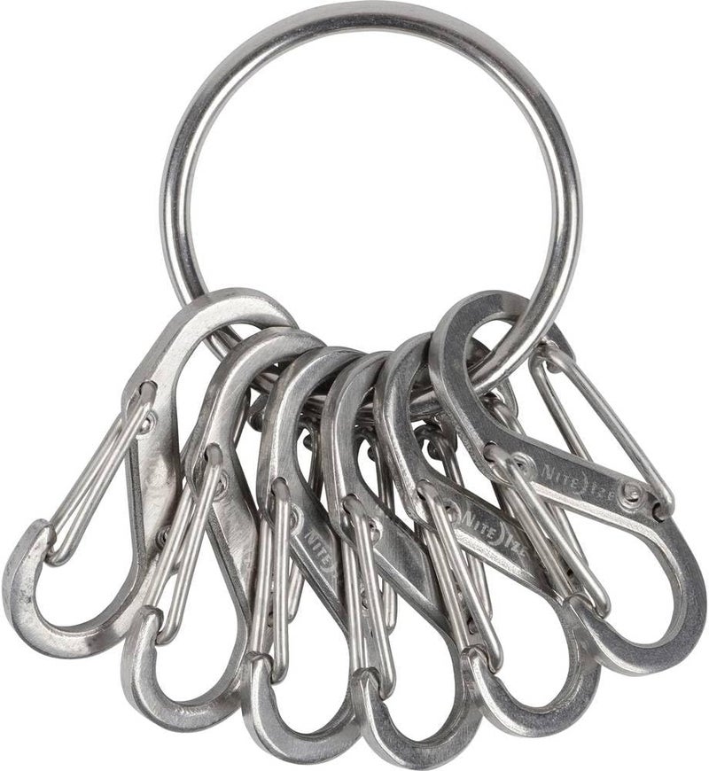 Nite Ize Stainless Steel Key Ring with 6 S-Biners - Image 1