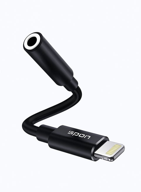 SPON Lightning to 3.5mm Female Audio Adapter | Model 900208 | Plug and Play | Supports Audio Without Bluetooth | 3-Year Warranty