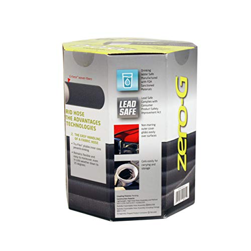 Zero-G 5/8 in. D X 50 ft. L Black Aluminum Garden Hose - Image 3