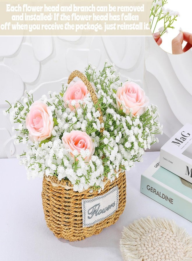 Ovveroche 24 Pcs White Fake Baby Breath Artificial Flowers 20.5 Inch Real Touch Gypsophila for Wedding Bouquet Party Decor Faux Floral Arrangements Home Garden Centerpieces - Image 4