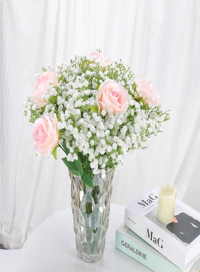 Ovveroche 24 Pcs White Fake Baby Breath Artificial Flowers 20.5 Inch Real Touch Gypsophila for Wedding Bouquet Party Decor Faux Floral Arrangements Home Garden Centerpieces - Image 5