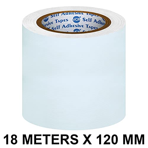VCR White Duct Tape - 18 Meters in Length 120mm / 5" Width - 1 Roll Per Pack - Strong Book Binding Tape - Waterproof Heavy Duty Duct Tape - Image 2