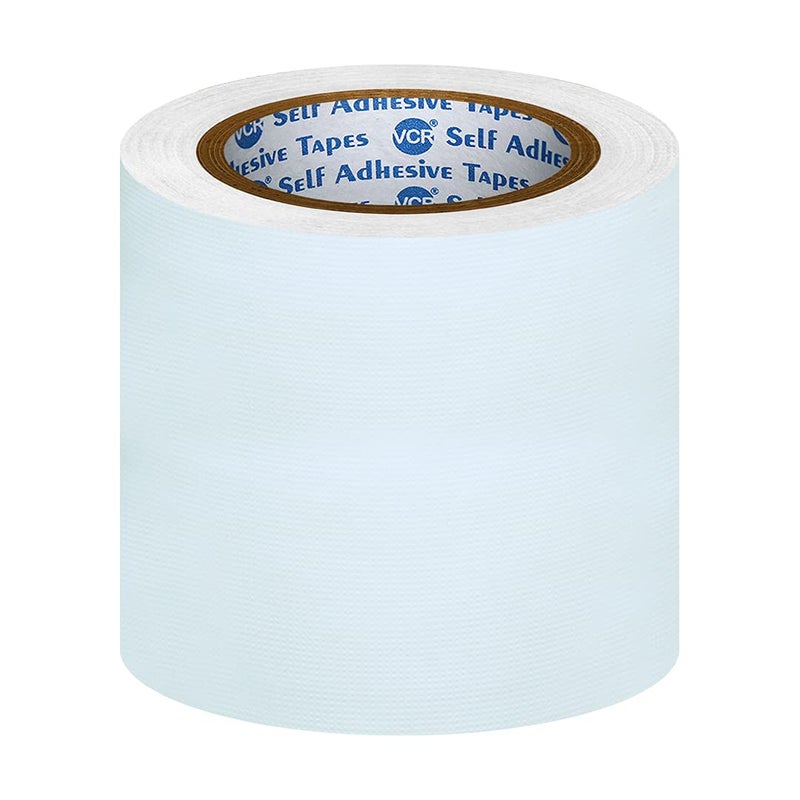 VCR White Duct Tape - 18 Meters in Length 120mm / 5" Width - 1 Roll Per Pack - Strong Book Binding Tape - Waterproof Heavy Duty Duct Tape - Image 5