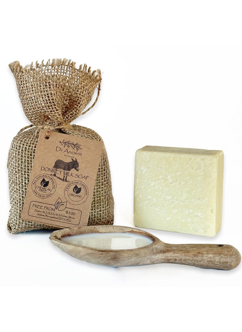 Dr.Ancient Donkey Milk Soap Bar Organic Natural Traditional Handmade Antique  Anti Ageing Moisturizer  Absolutely No Chemicals Pure Natural Soaps 