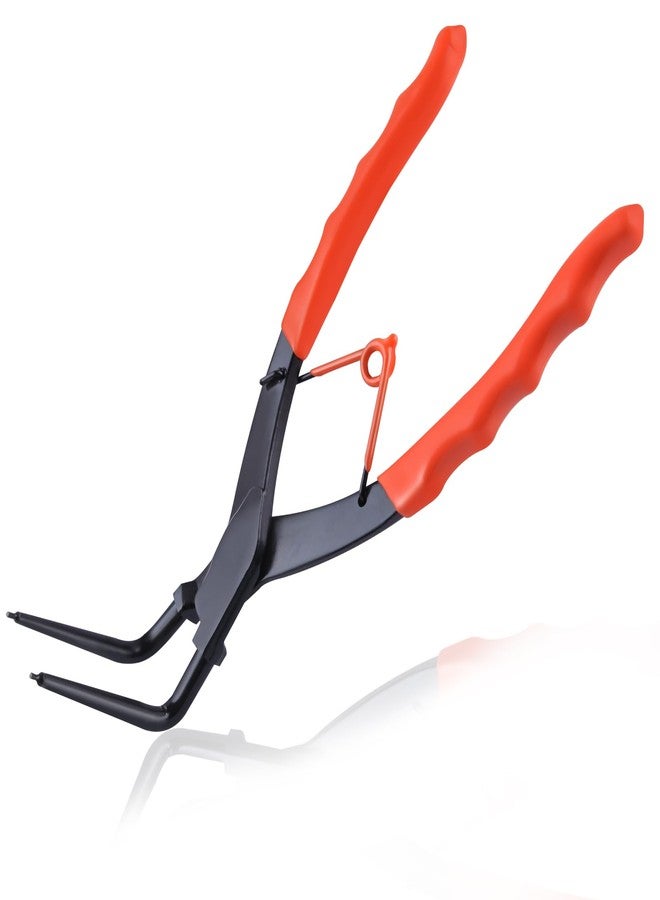 LEONTOOL Internal Master Cylinder Snap Ring Pliers 90 Degree Long Nose Pliers Heavy Duty Retaining Ring Plier with PVC Handle, Bent Lock Circlip Plier Internal Ring Remover for Trucks Motorcycles Cars - Image 1