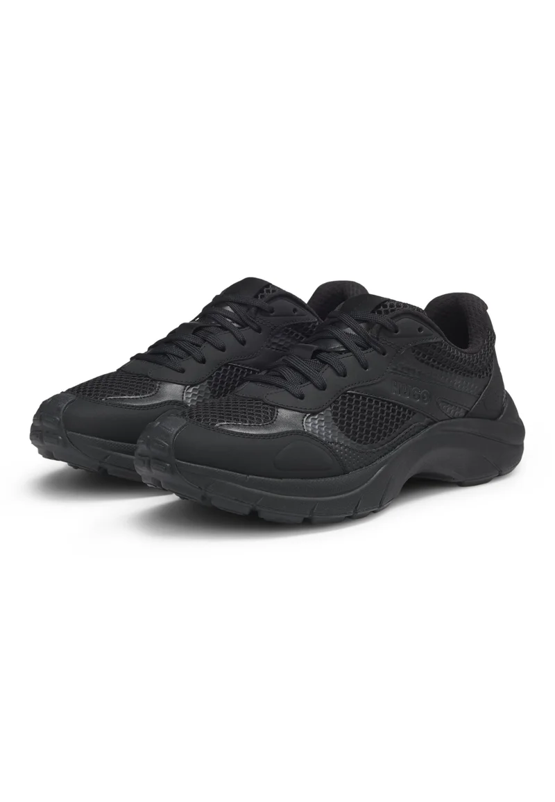 HUGO Trainers with mesh and faux leather