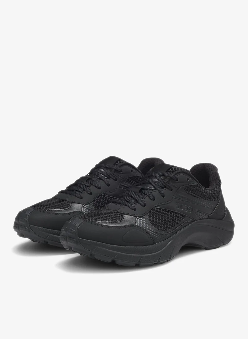 HUGO Trainers with mesh and faux leather