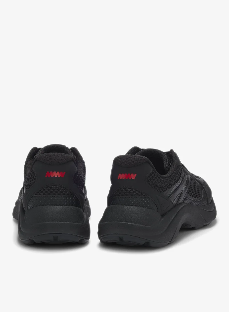 HUGO Trainers with mesh and faux leather