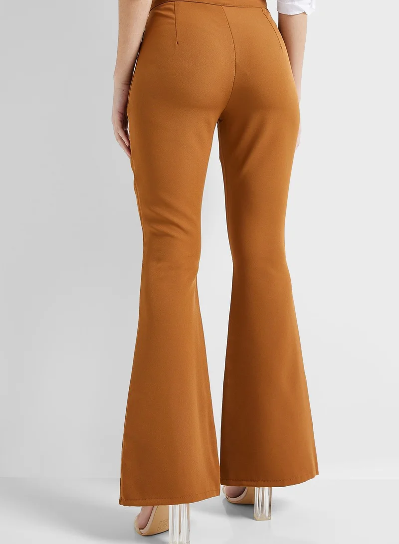 boohoo Flared Bottom Pants