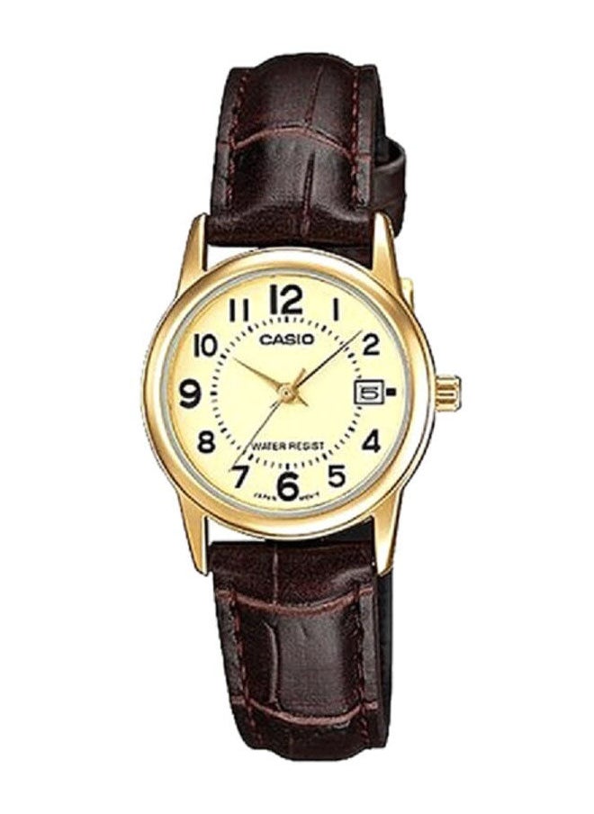 CASIO Leather Analog Wrist Watch LTP-V002GL-9BUDF  - Image 1