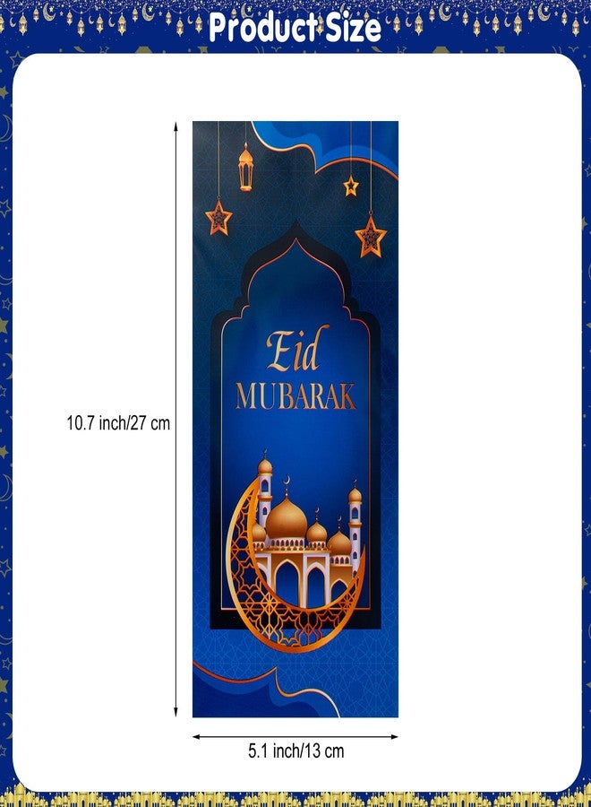 Litmitfu 100 Pcs Ramadan Goodie Bag - Eid Mubarak Gift Bags, Ramadan Mubarak Plastic Cellophane Bags, 4 Styles Ramadan Goody Candy Favor Treat Bags with Gold Twist Ties for Islamic Muslim Eid Mubarak Party - Image 3