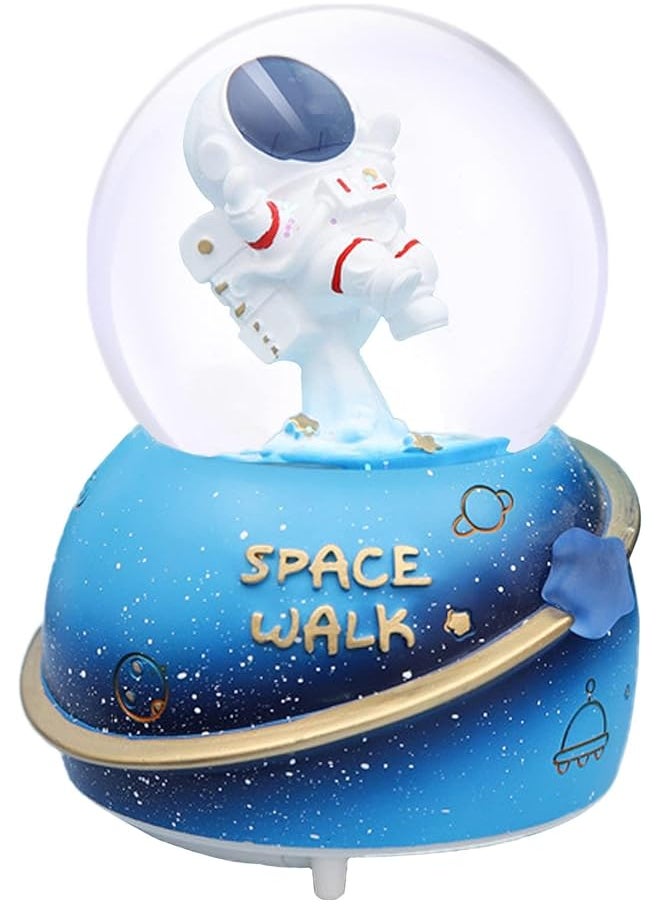 erorex 80Mm Musical Glitter Snow Globe For Kids Explore The Starry Sky With Astronaut Toys Suitable Birthday Gifts For Boys And Girls Space Themed Decoration  - Image 1