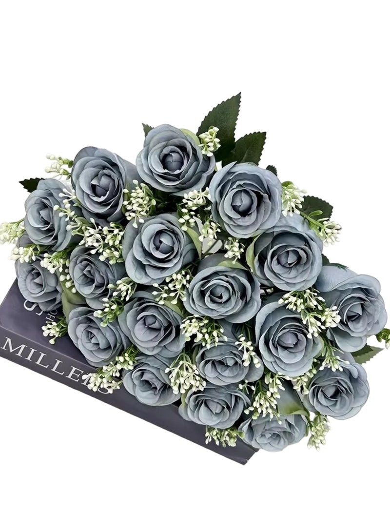 Huitich Artificial Flower Decor for Home, Parties, and Weddings Blue  - Image 1