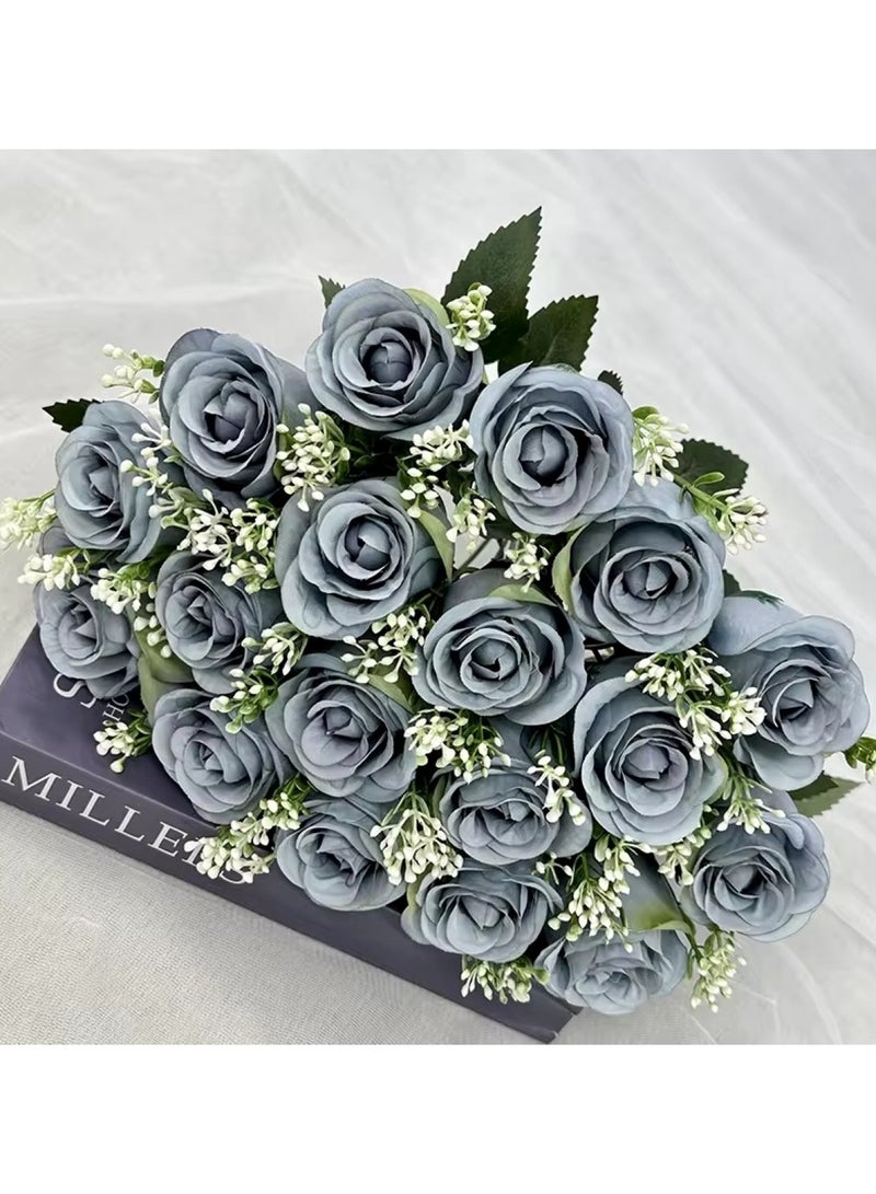 Huitich Artificial Flower Decor for Home, Parties, and Weddings Blue  - Image 5