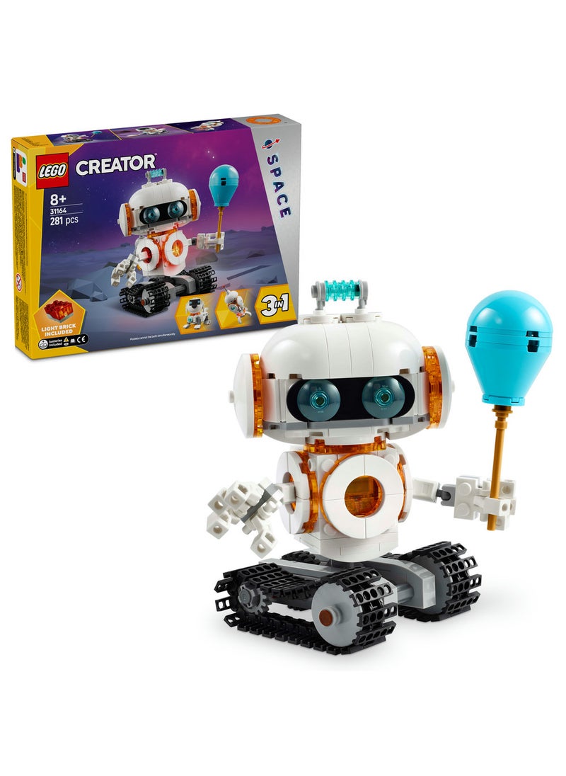 LEGO Creator 3in1 Space Robot Toy Science Playset 31164 (281) Pieces  - Image 1