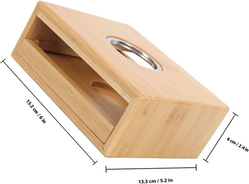 GALPADA Teapot Warmer with Drawer Design Stable Anti-Scald Base for Home Tea Heating Natural Candle Holder for Traditional Chinese Tea Party Smooth Finish - Image 2