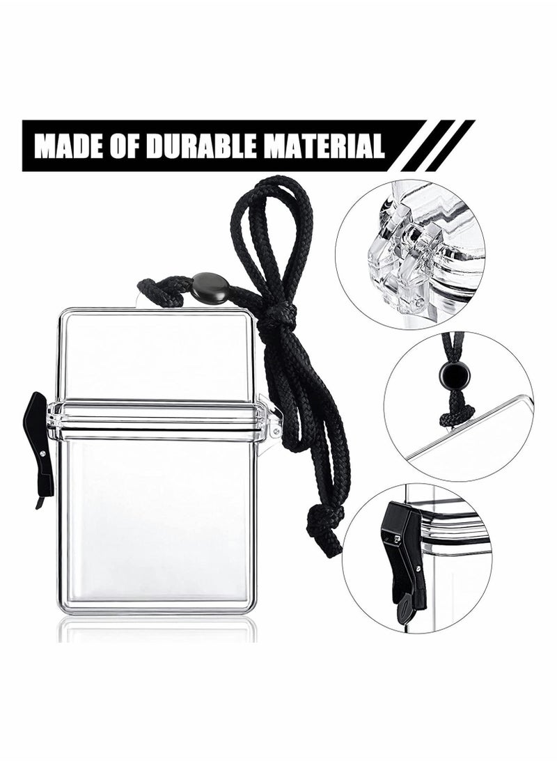 Y&D Waterproof Case ID Card Badge Holder 3 Pieces Floating Sports Locker with Hanging Ring and Rope for Credit Other Small Items Supplies  - Image 5