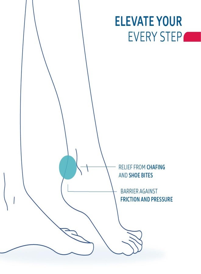 DERAMED Heel Protector Transparent Gel Patch Relieves Heel Chafing and Pressure Protects Back of Heel Sticks Securely Can Be Used in Open Shoes - Image 5