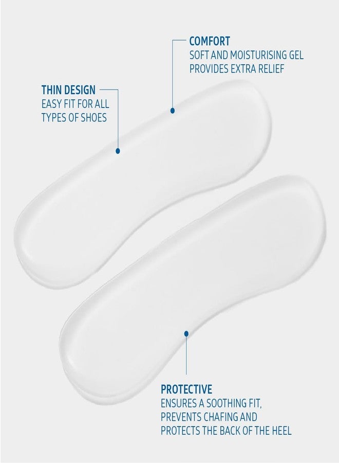DERAMED Heel Protector Transparent Gel Patch Relieves Heel Chafing and Pressure Protects Back of Heel Sticks Securely Can Be Used in Open Shoes - Image 2