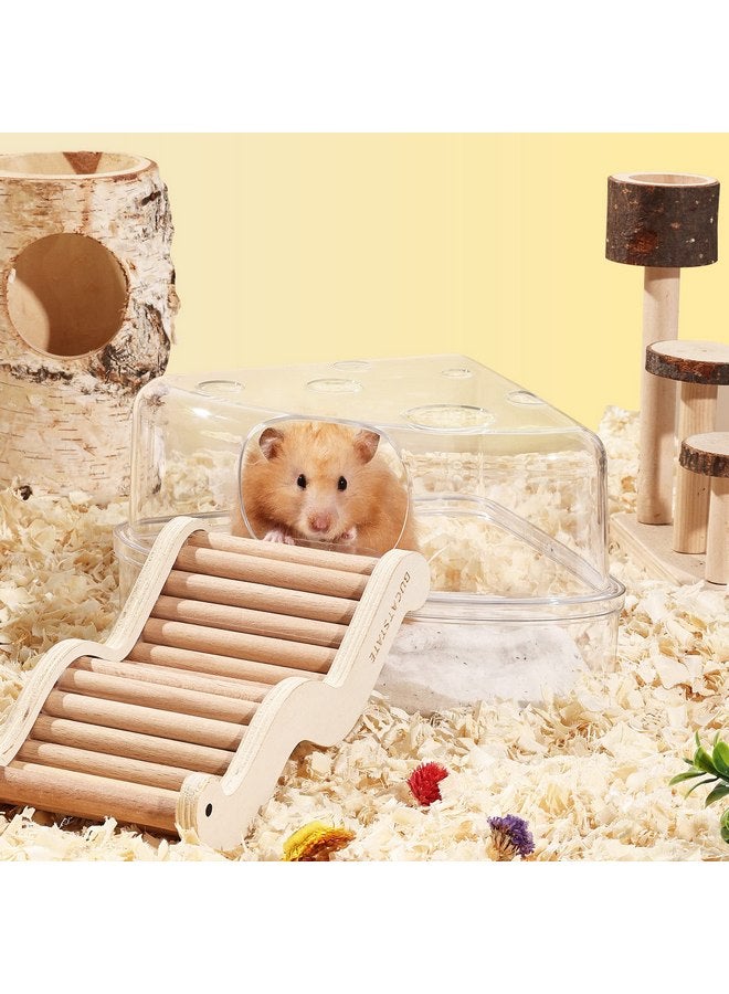 BUCATSTATE Hamster Sand Bath Container Large Transparent Hamster Toilet for Dwarf Pets Small Animals Cage Accessories (Transparent, Large) - Image 3