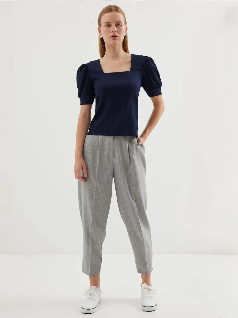 BIG DART BDART Slim Fit Square Collar Blouse