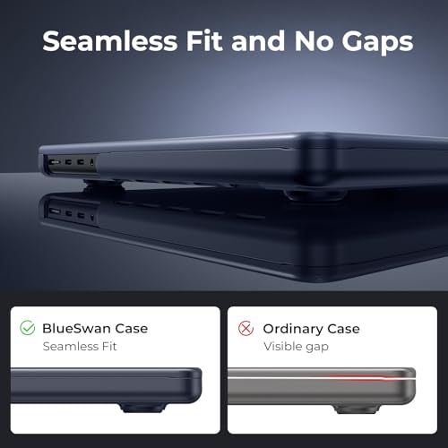 BlueSwan Matte Case for MacBook Pro 14 M5 M4 M3 M2 M1 Pro/Max 2026-2021, Compatible A3426 A3427 A3434 A3401 A3112 A2992 A2918 A2779 A2442, Hard Shell Protective Cover, Matte Midnight - Image 5