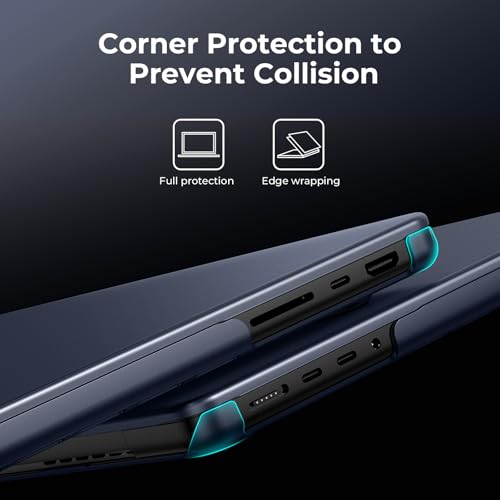BlueSwan Matte Case for MacBook Pro 14 M5 M4 M3 M2 M1 Pro/Max 2026-2021, Compatible A3426 A3427 A3434 A3401 A3112 A2992 A2918 A2779 A2442, Hard Shell Protective Cover, Matte Midnight - Image 3