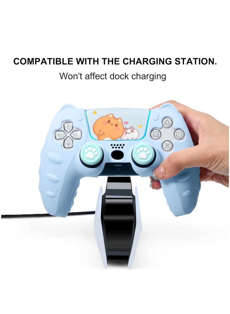 KASTWAVE Controller Skin for PlayStation 5 Anti-Slip Silicone Cover Skin Protective Cover Case, Wireless Controller, Non-Slip Studded Silicone Gel Grip Protective Cover Case - Image 3