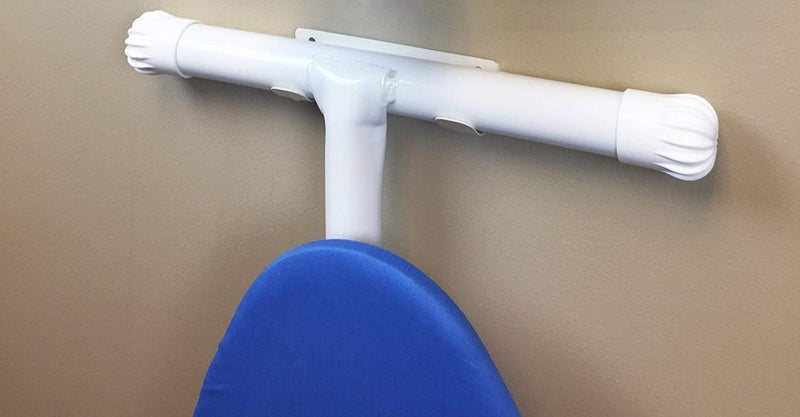 Indian Decor 28444 HotelHome Products Ironing Board Holder White - Image 1