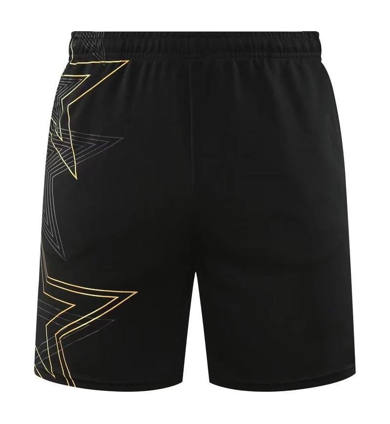 Generic Quick-Drying Primary and Secondary School Students Table Tennis Suit Adult Competition Training Suit Badminton Suit Tennis Suit Dragon Boat Suit Summer 6006 black shorts