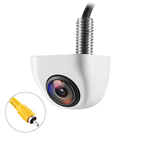 NATIKA White Backup/Front View Camera - IP69K Waterproof, Great Night Vision, HD and Super Wide Angle, Metal OEM Style Reverse Rear View Backup Camera for Cars, Trucks, SUVs, RVs, Vans - Image 1