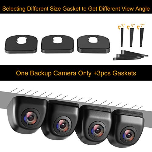 NATIKA White Backup/Front View Camera - IP69K Waterproof, Great Night Vision, HD and Super Wide Angle, Metal OEM Style Reverse Rear View Backup Camera for Cars, Trucks, SUVs, RVs, Vans - Image 3