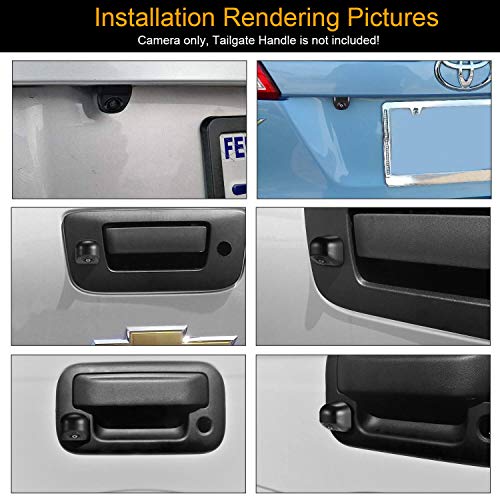 NATIKA White Backup/Front View Camera - IP69K Waterproof, Great Night Vision, HD and Super Wide Angle, Metal OEM Style Reverse Rear View Backup Camera for Cars, Trucks, SUVs, RVs, Vans - Image 5