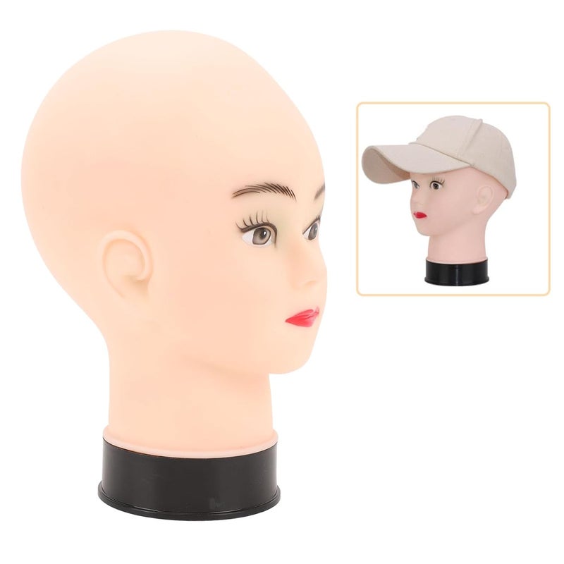 PVC Bald Mannequin Head with Universal Stand Interface for Wig Making, Hairpiece Display & Styling Training –, Lightweight & - Image 5