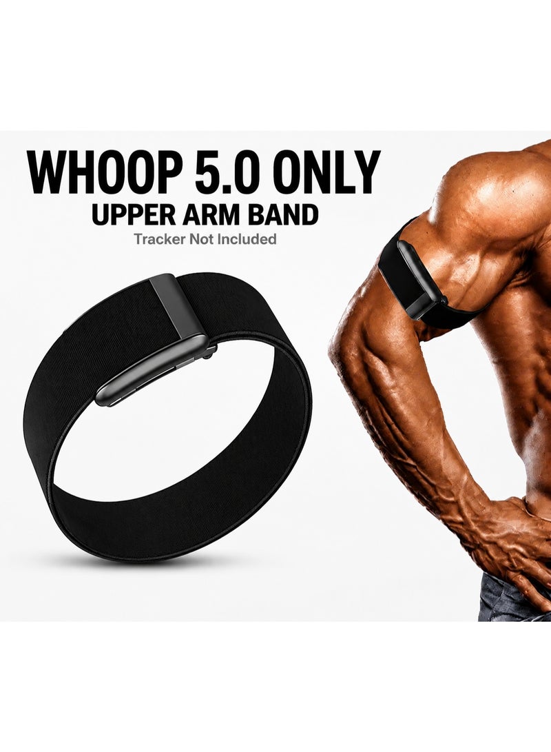 Upper Arm Bicep Band Compatible with WHOOP 5.0 ONLY Waterproof Quick Dry Adjustable Nylon Armband Tracker Not Included - Image 1