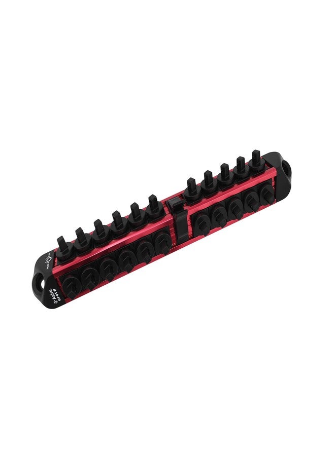 Astro Tools 914VR 1/4" Drive V12 Locking Magnetic Socket Organizer for 22 Sockets + Ratchet - Red - Image 1