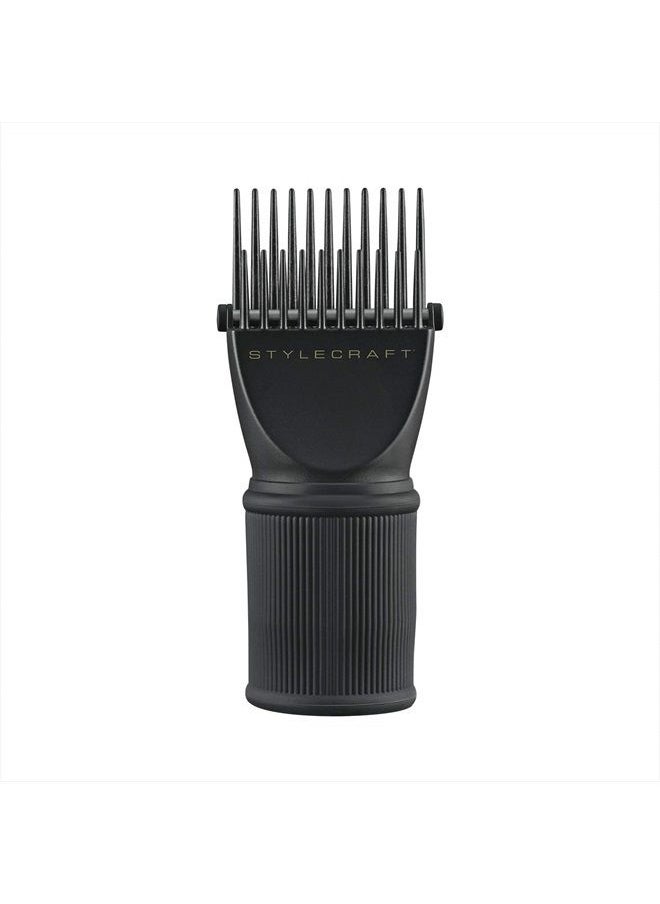 Stylecraft - Hair Dryer Attachment Hair Pik with Hot Rod, Helps Straighten and Dry, Size 1.55-2 Inch Dryer Nozzles - Image 1