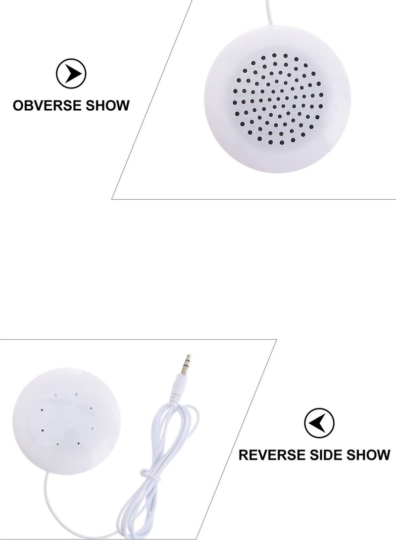 هيدفانا 2 قطعة مكبر صوت محمول محمول على شكل وسادة مكبرات صوت ستيريو صغيرة 3.5 ملم متوافقة مع الأجهزة تقريبًا - Image 5